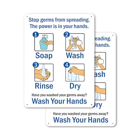 Signmission 18 in Height, 12 in Width, Plastic, Rectangle OS-2PACK-NS-P-1218-25580